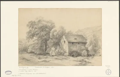 Papiermolen bij Zutphen, 1830