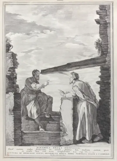 Parable of the mote and the beam