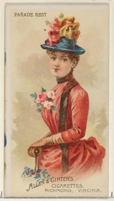 Parade Rest, from the Parasol Drills series (N18) for Allen & Ginter Cigarettes Brands