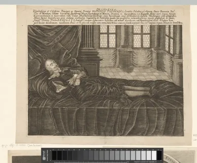 Paradebed van Johan Frederik van Palts-Hilpoltstein