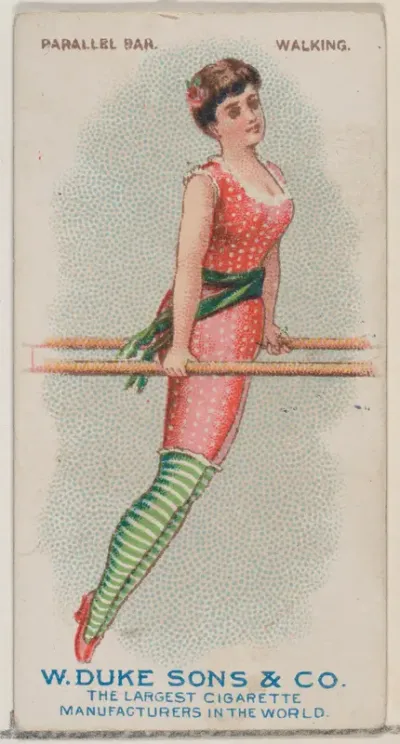Parallel Bar, Walking, from the Gymnastic Exercises series (N77) for Duke brand cigarettes