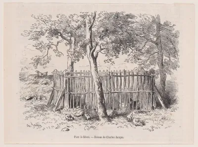 Parc à élèves, from "Le Magasin Pittoresque"