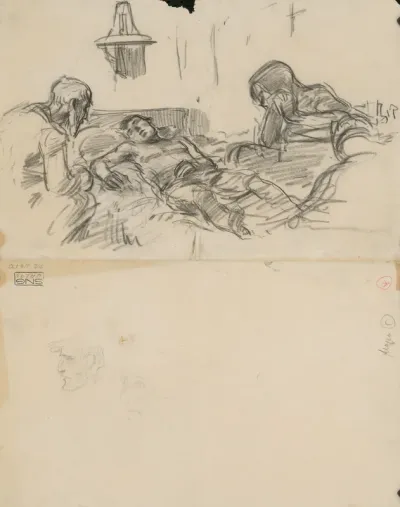 Parents with a Young Man Dying