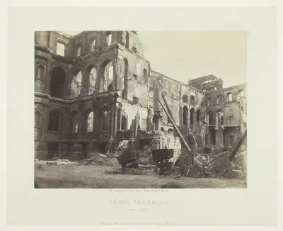 Paris Fire (Court of Honor at City Hall), from the series "Paris Incendié"
