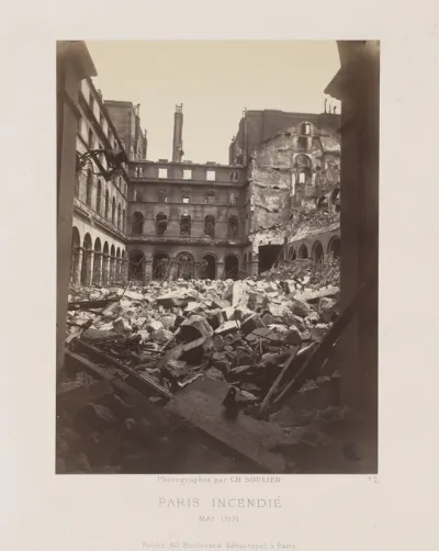 Paris Fire (Interior of the Ministry of Finance), from the series "Paris Incendié"
