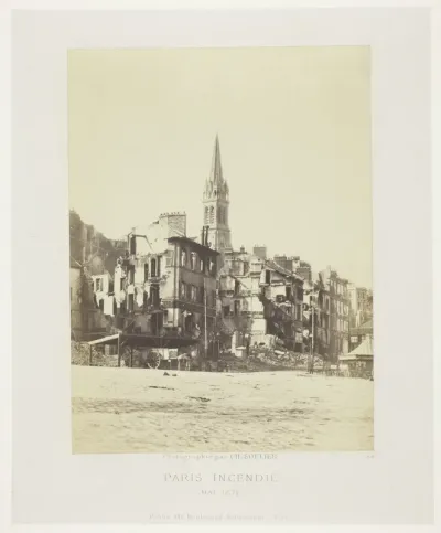 Paris Fire (Place de Saint-Cloud), from the series "Paris Incendié"