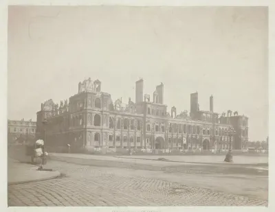Paris Fire (The Facade of City Hall), from the series "Paris Incendié"