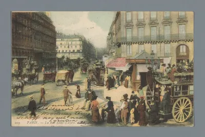 Paris. - La Rue Saint-Lazare