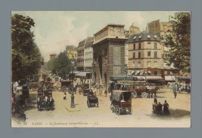 Paris. - Le Boulevard Saint-Martin