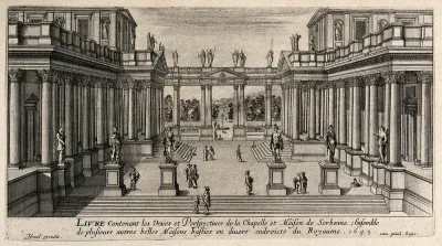 Paris: the colonnade of the Sorbonne