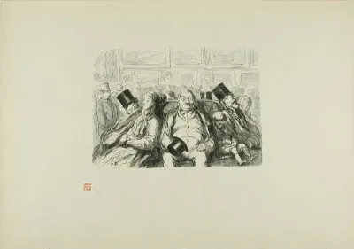 Paris, The great Art exhibition: In the Great Salon, A moment of reflection