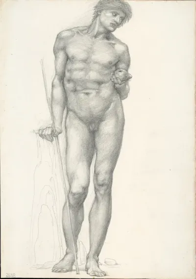 Paris with Golden Apple in Left Hand, for the Troy Triptych (sketchbook #2638)