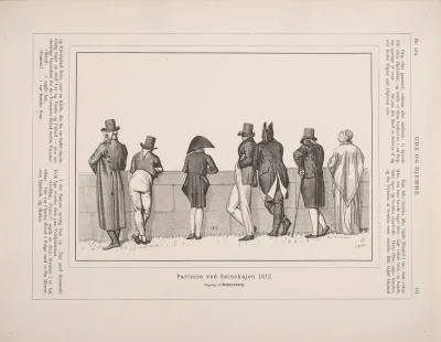 Parisere ved Seinekajen 1812