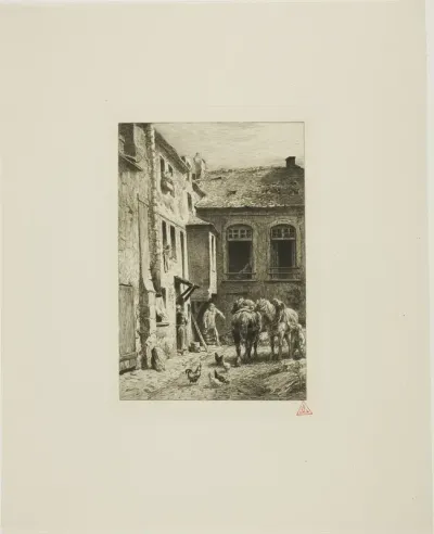 Parisian Courtyard