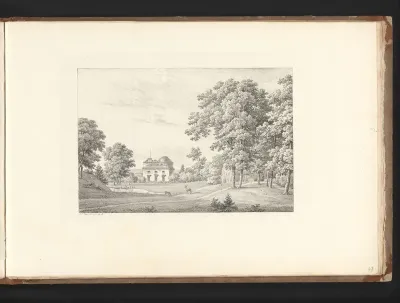 Parklandschap met huis