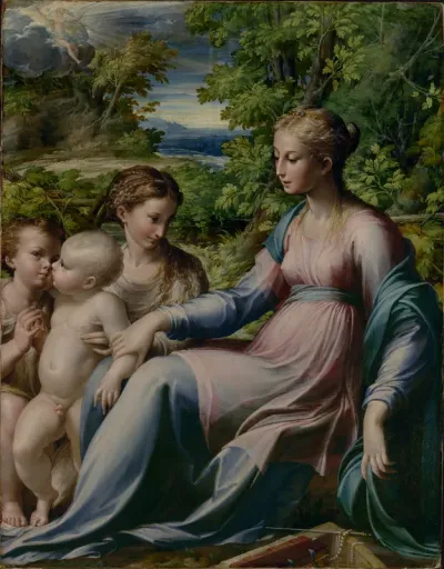 Parmigianino   Virgin and Child with St. John the Baptist and Mary Magdalene