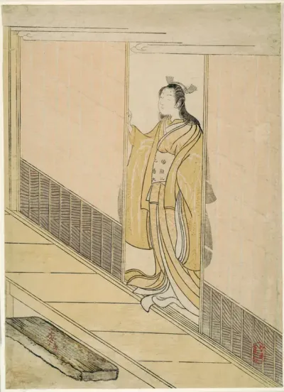 Parody of Kawachi-goe from "Tales of Ise"