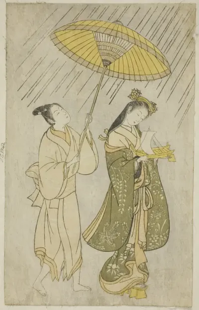 Parody of Komachi praying for rain