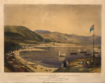 Part of Lambton Harbour, in Port Nicholson, New Zealand