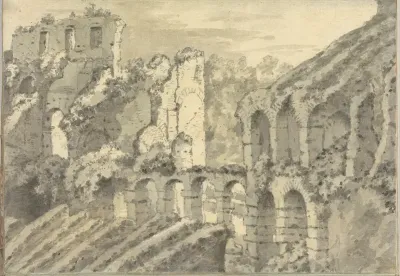 Part of the Colosseum at Rome (Smaller Italian sketchbook, leaf 11 recto)
