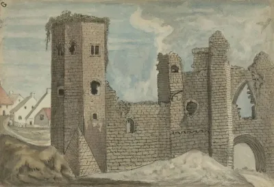 Part of the Nunnery from bridge Newport