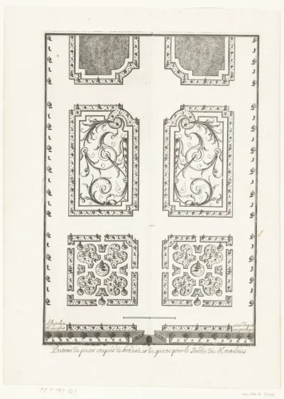 Parterre van de tuin van Mont-Louis