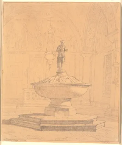 Parti af dåbskapellet ved St.Marco i Venedig