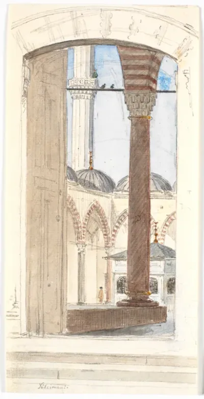Parti af Süleymaniye Moskeen