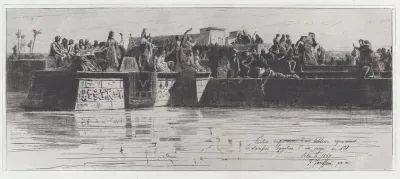 Partie supérieure d’un tableau représentant le sacrifice Egyptien d’une vierge au Nil [The Upper Part of a Painting Representing the Egyptian Sacrifice of a Virgin to the Nile]