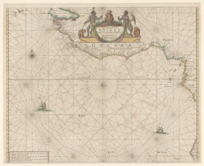 Paskaart van de Afrikaanse Goudkust
