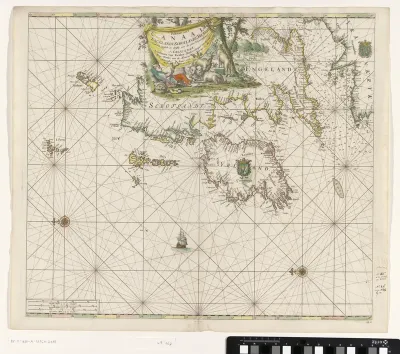 Paskaart van de kusten van Engeland, Schotland en Ierland