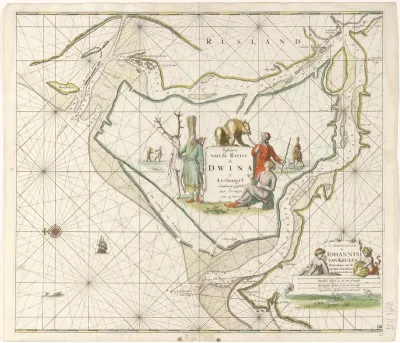 Paskaart van de Noordelijke Dvina