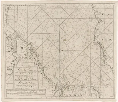 Paskaart van Het Kanaal tussen Engeland en Frankrijk, deel 1