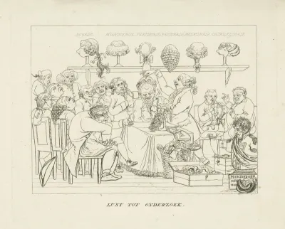 Passen van pruiken