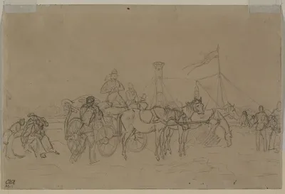 Passengers for Rhine Steamer (verso)