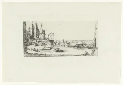 Passerelle du Pont-au-Change après l'incendie de 1621