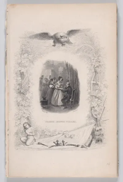 Passing Young Girls, from "The Songs of Béranger"