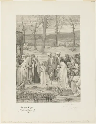 Pastoral Life of Saint Geneviève (center panel)