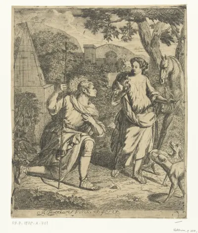 Pastorale scène met Granida en Daifilo
