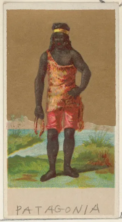Patagonia, from the Natives in Costume series (N16), Teofani Issue, for Allen & Ginter Cigarettes Brands