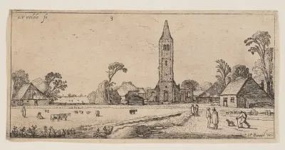 Path at Right Leading to a Village, from Landscapes