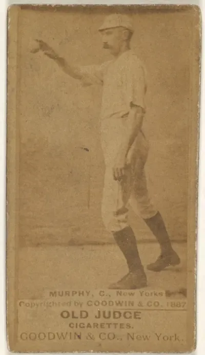 Patrick J. Murphy, Catcher, New York, from the Old Judge series (N172) for Old Judge Cigarettes