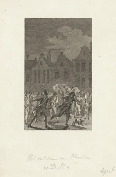 Patriotten verlaten Utrecht, 1787