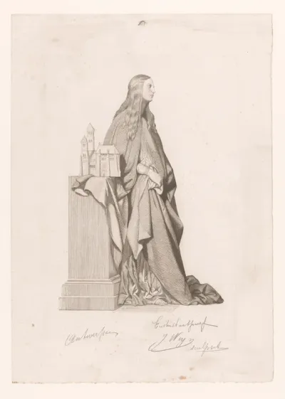 Patrones van een kerk