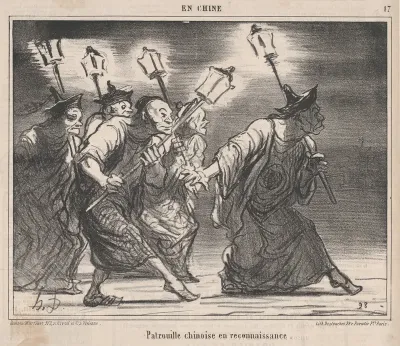 Patrouille chinoise en reçonnaissance, from En Chine, published in Le Charivari, November 7, 1859