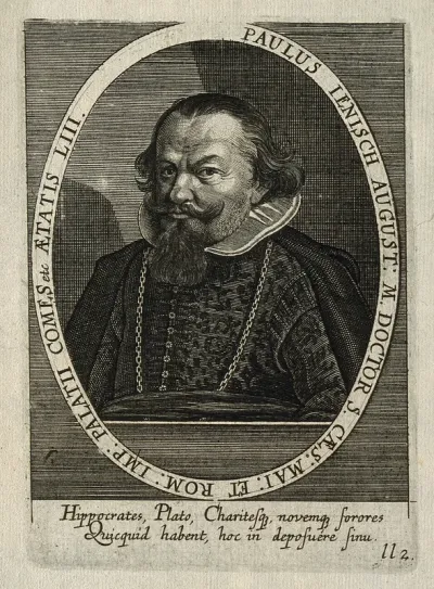 Paul Jenisch. Line engraving by C. Ammon, 1650