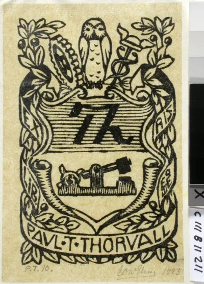 Paul T. Thorvallin exlibris