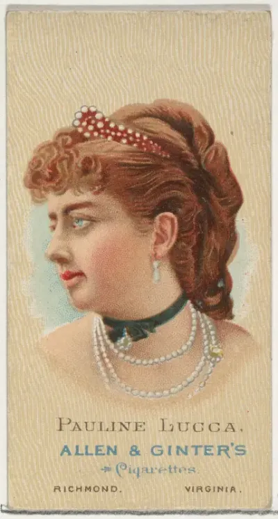 Pauline Lucca, from World's Beauties, Series 2 (N27) for Allen & Ginter Cigarettes