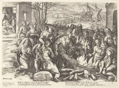 Paulus bidt af giftslangen