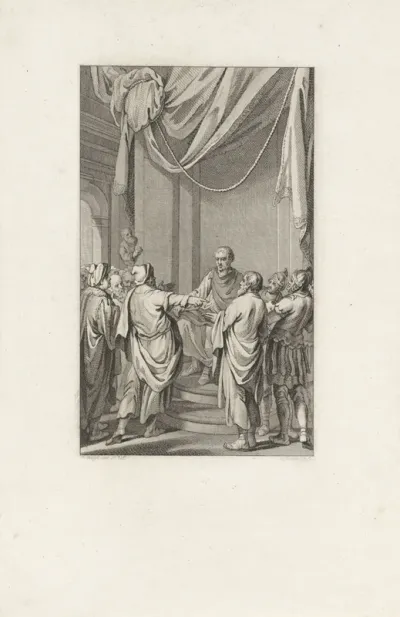 Paulus door Tertullus beschuldigd voor Felix